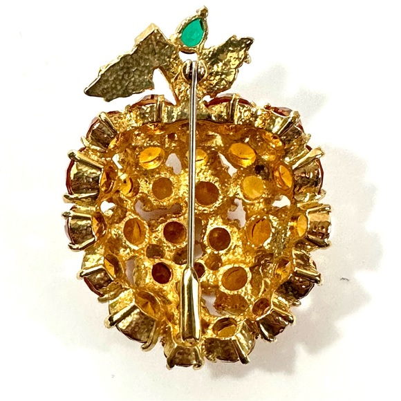 APRICOT CRYSTAL PIN - Picture 3 of 5